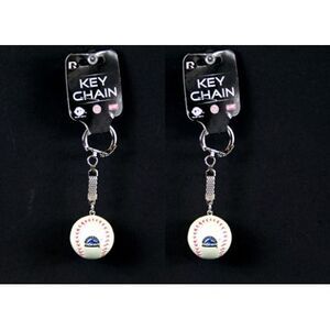 Colorado Rockies MLB Baseball Key Chain 2 Pack